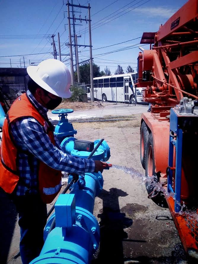 Intensifica Interapas mantenimiento a pozos de zona norte y sur de la Ciudad.