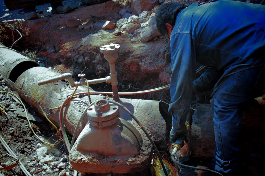 Sustituye Interapas red hidráulica de rebombeo de pozo lomas y planta potabilizadora himalaya.