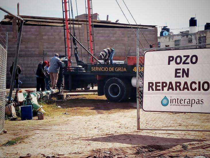 Rehabilita Interapas pozo Quintas de la Hacienda III