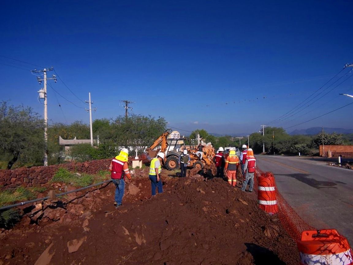 Informan a Interapas sobre una falla en el ducto de El Realito.