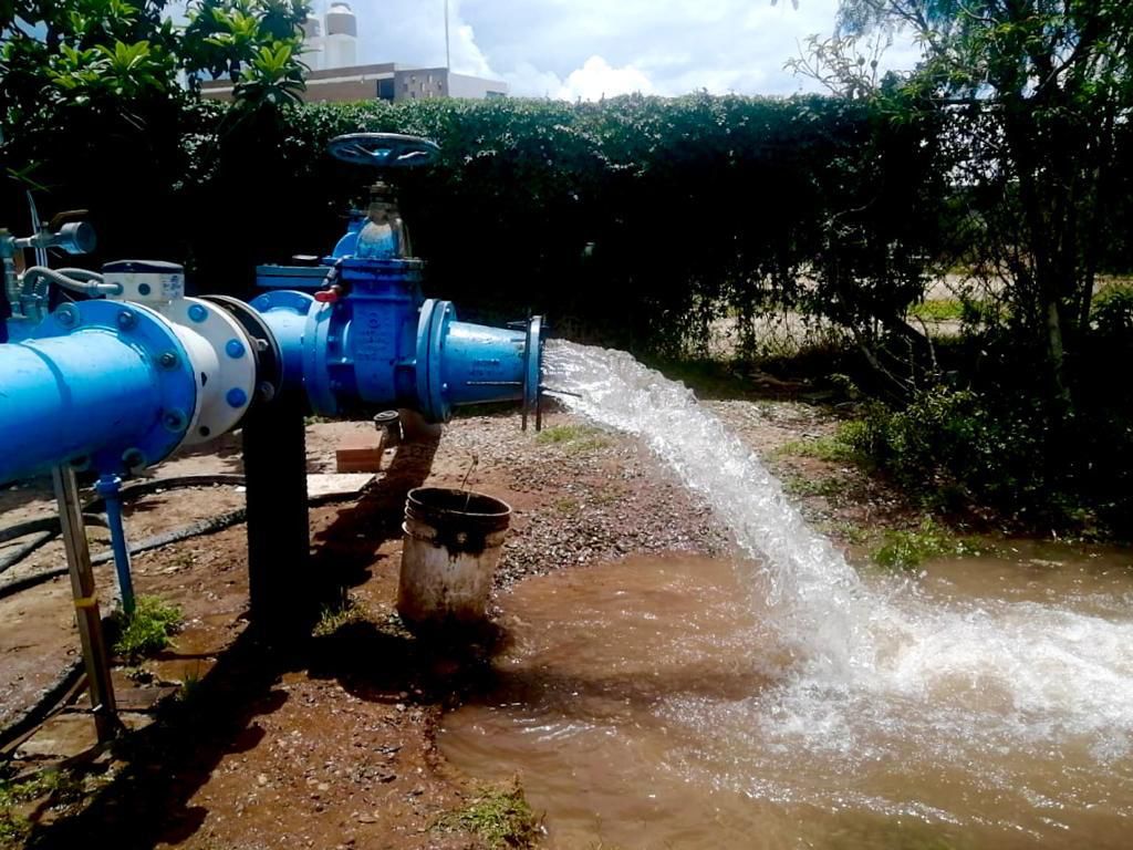 En operación 10 pozos para atender el suministro de agua ante la falla de ducto de la presa el Realito.