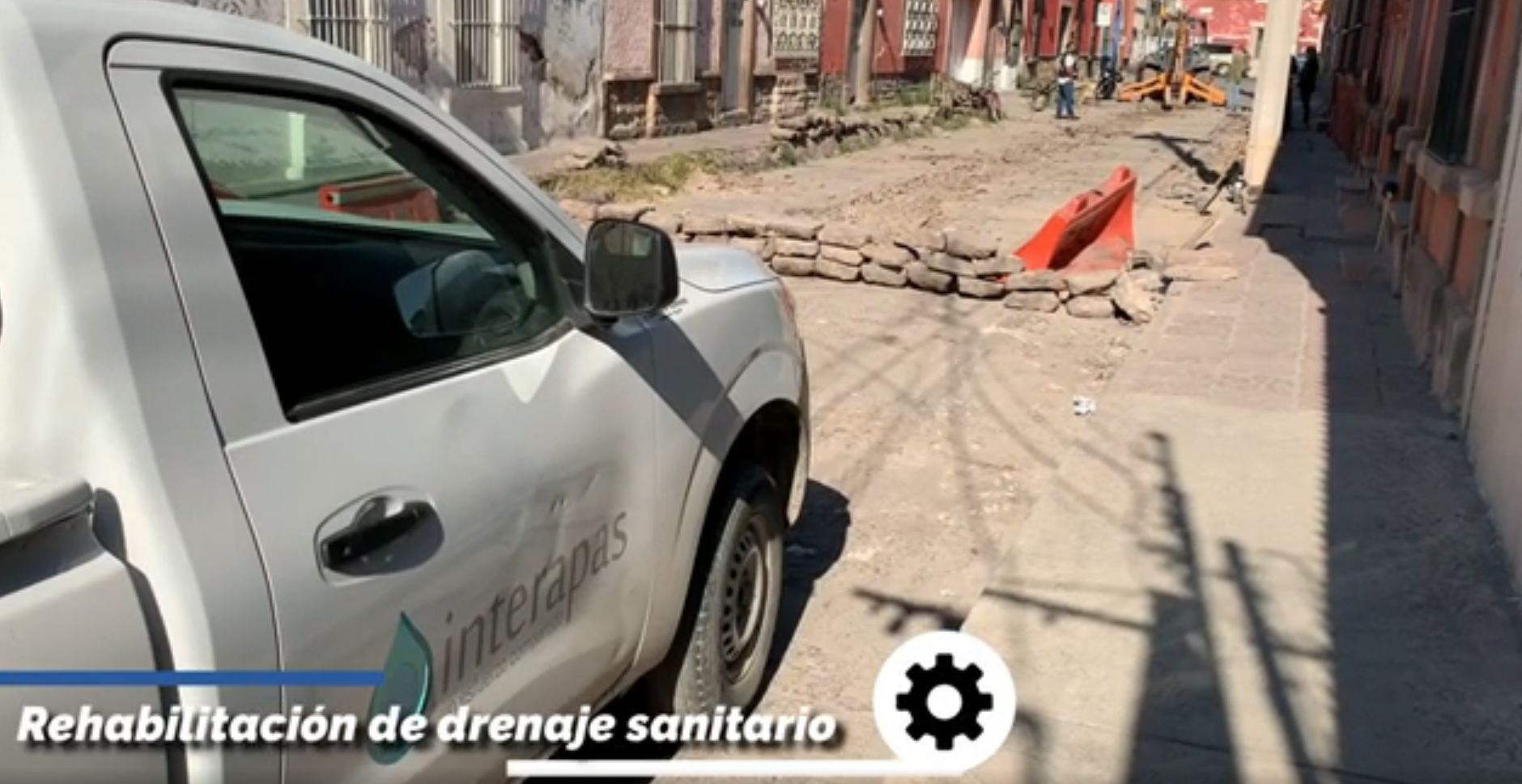 Trabajos de infraestructura sanitaria en zona Centro