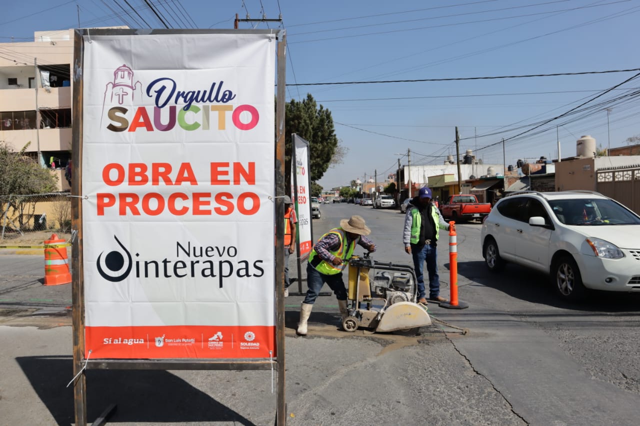INICIA REHABILITACIÓN INTEGRAL DEL SAUCITO: ARRANCA OBRA DE LOS COLECTORES “MORALES SAUCITO” Y “MEZQUITAL”