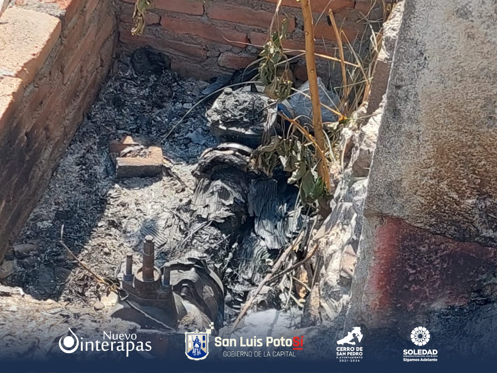 INTERAPAS PREPARA DENUNCIAS POR NUEVO ACTO VANDÁLICO EN EQUIPO DE BOMBEO DE AGUA DE LA COLONIA LAS MERCEDES