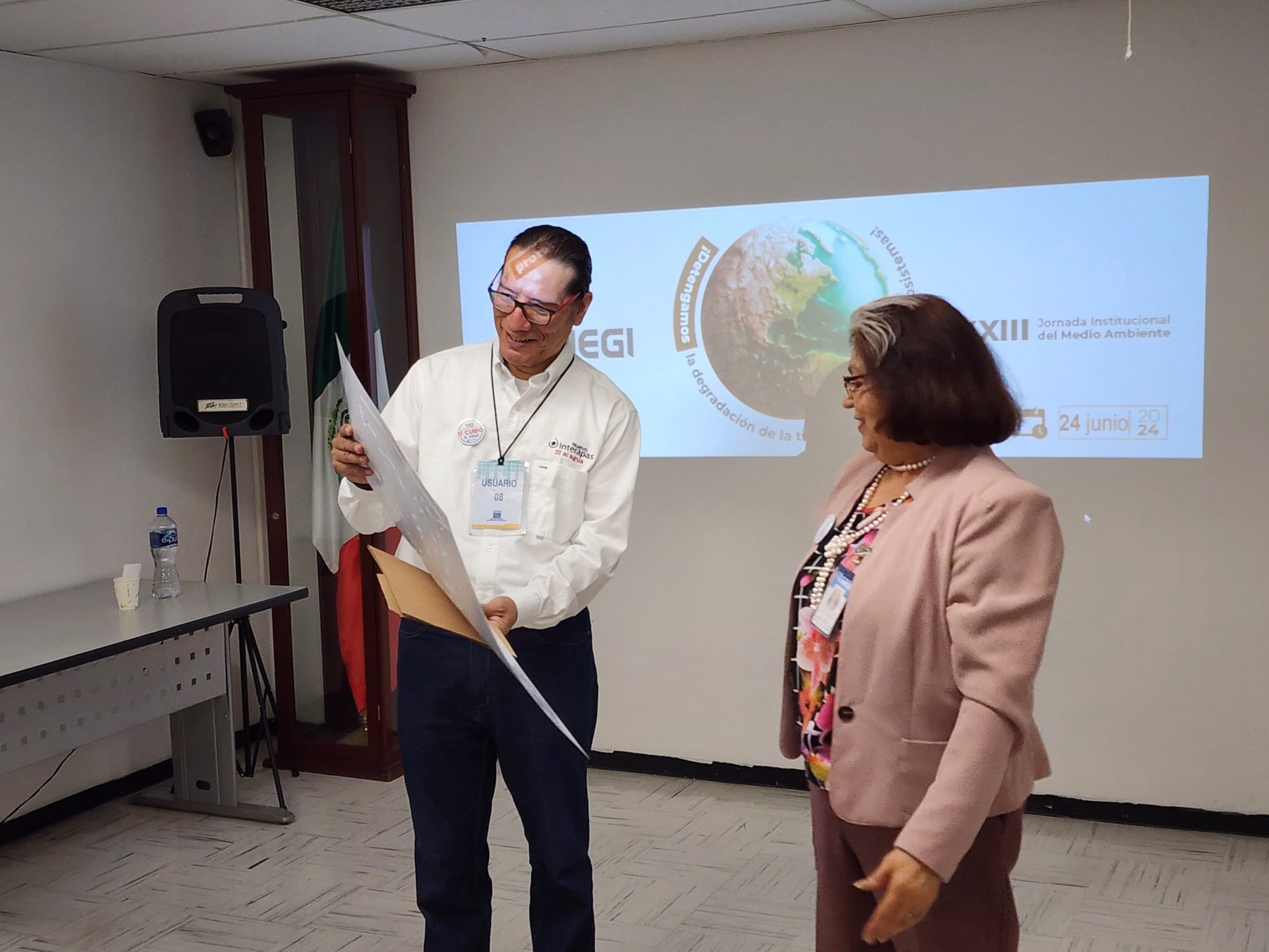 Fomenta Interapas la participación social activa en el cuidado del agua, durante la “XXIII Jornada Institucional del Medio Ambiente” de INEGI.
