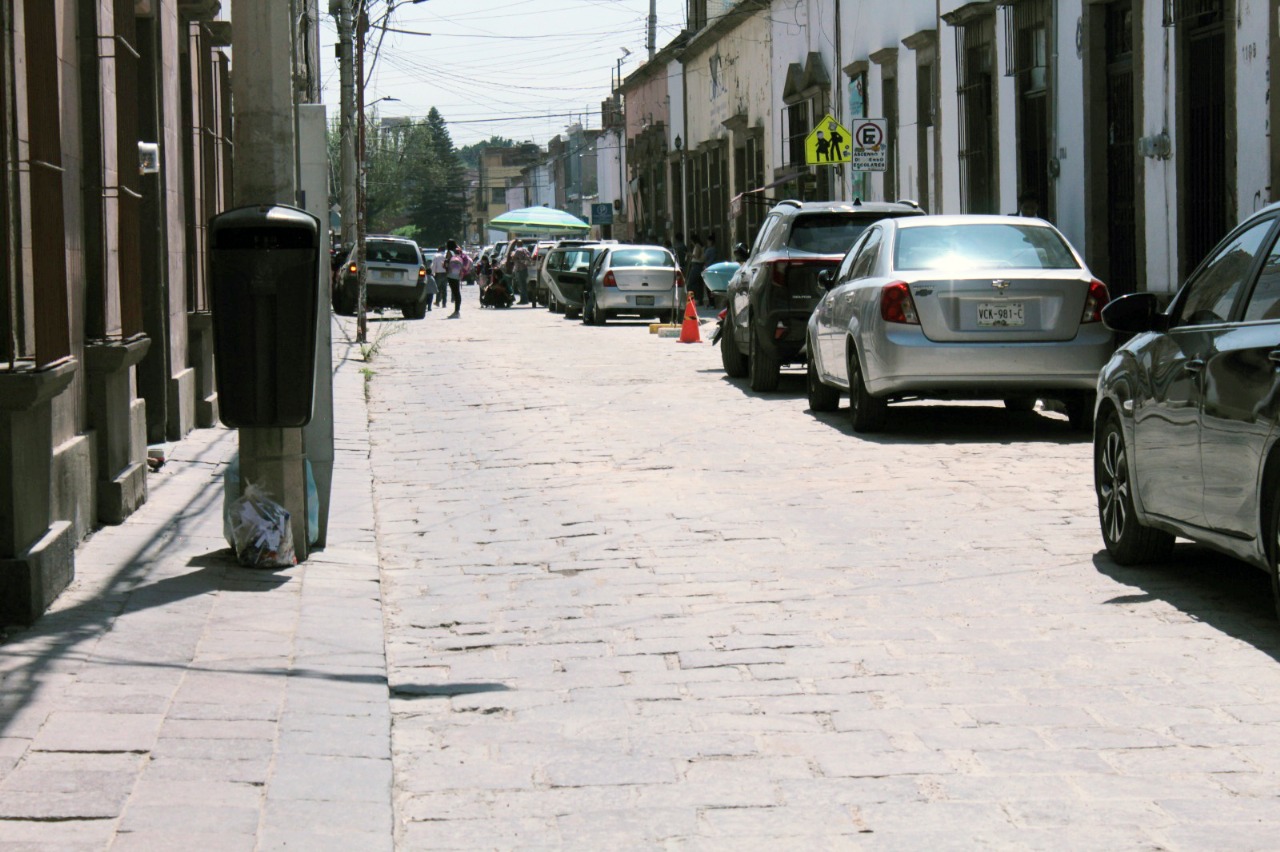 Lista la calle Lerdo de Tejada en el Centro Histórico de la Capital.