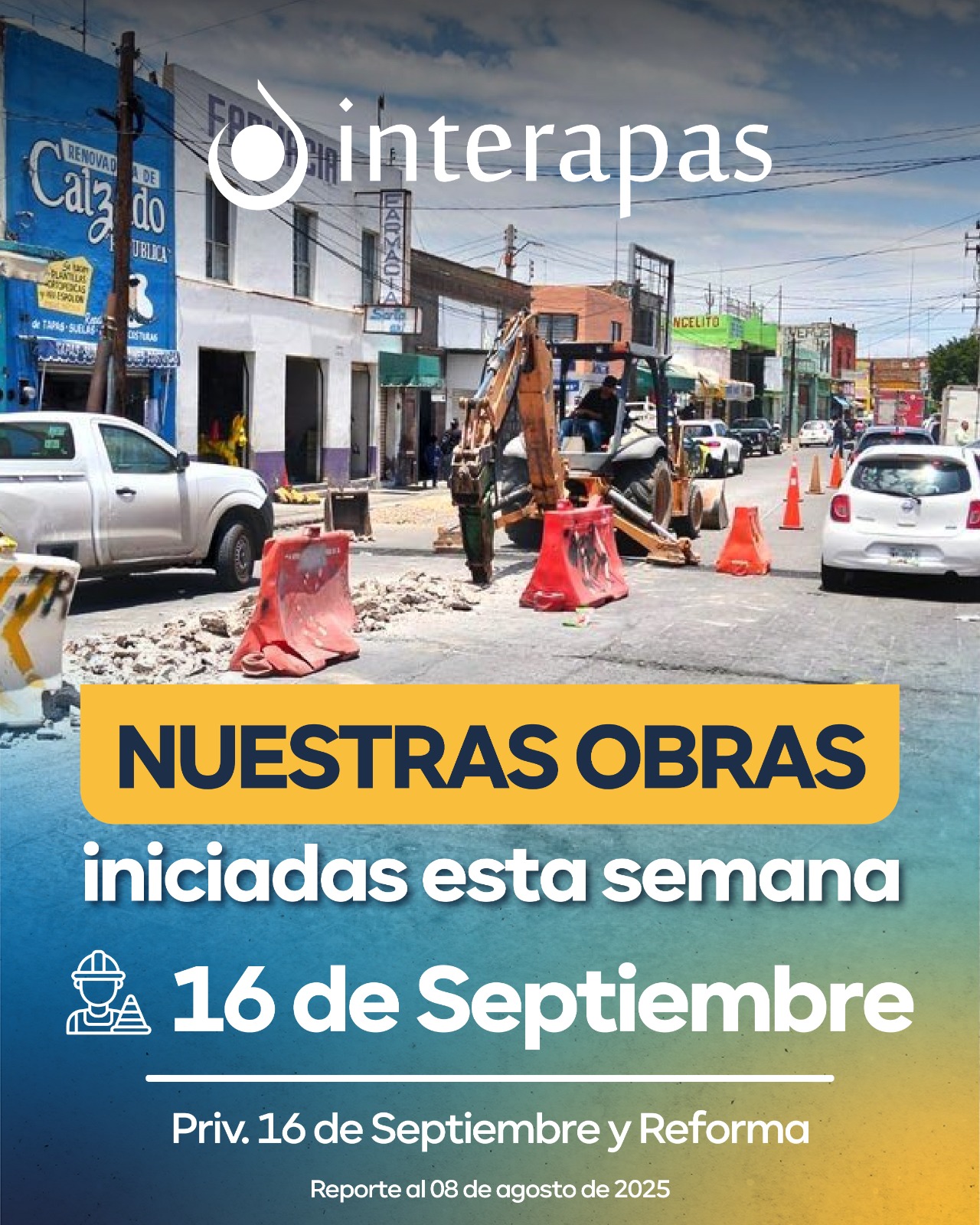 INTERAPAS inicia cuatro nuevas obras de rehabilitación sanitaria en la zona metropolitana