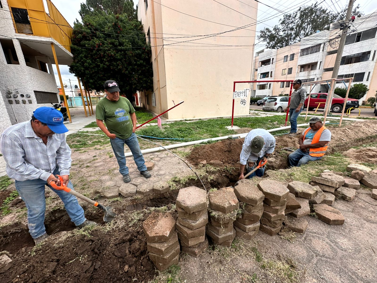 Recupera Interapas sistema hidráulico para los condominios Naranjos de la colonia Jacarandas