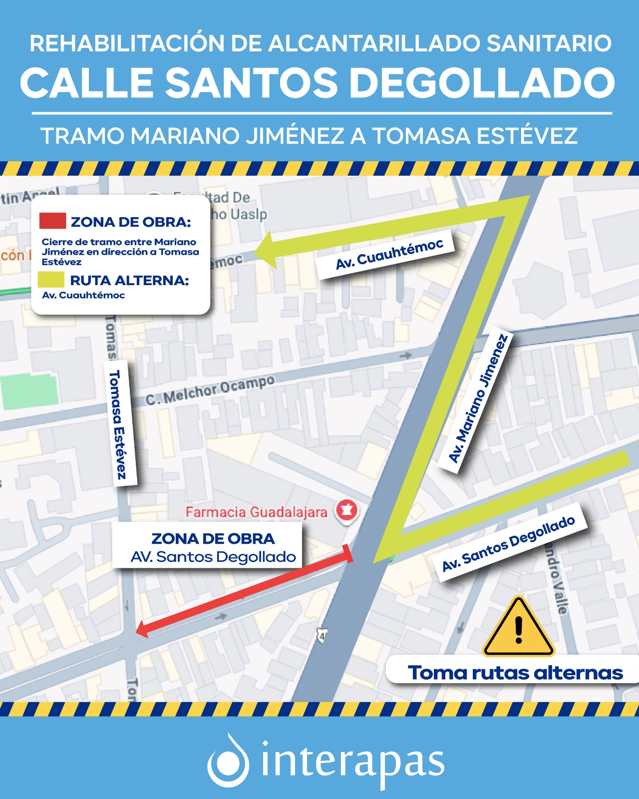 Interapas inicia rehabilitación sanitaria en Santos Degollado