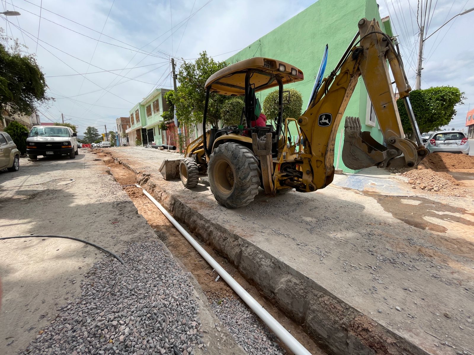 Interapas fortalece la red de drenaje y agua potable en Calandria
