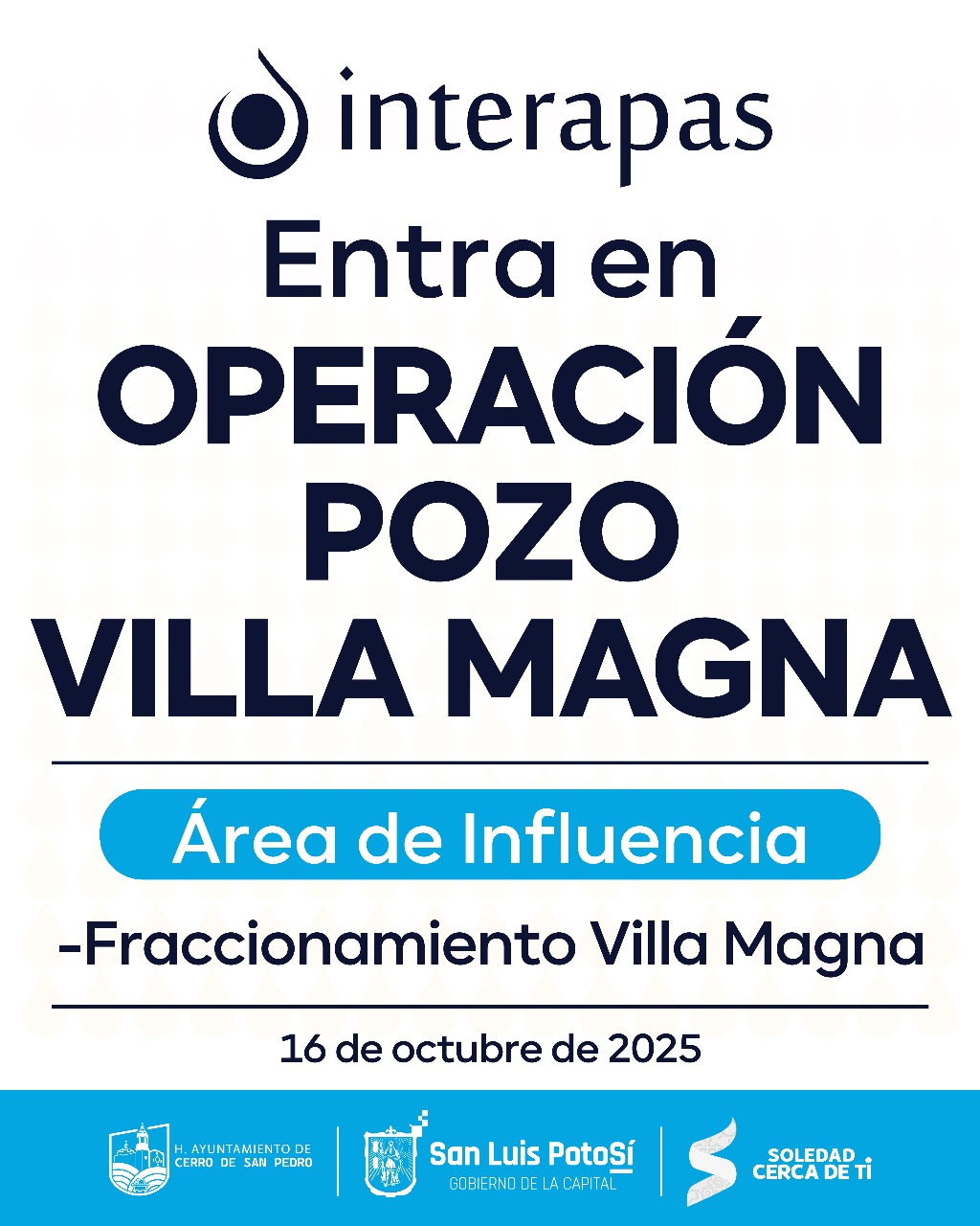 Interapas pone en operación el pozo Villamagna